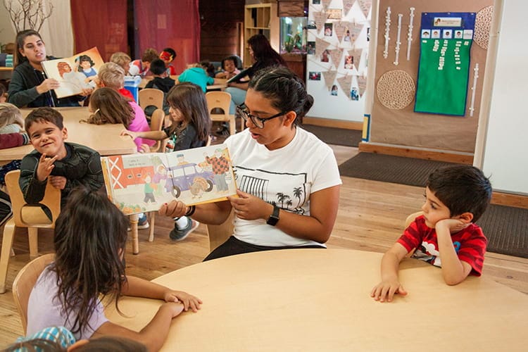 teacher in classroom