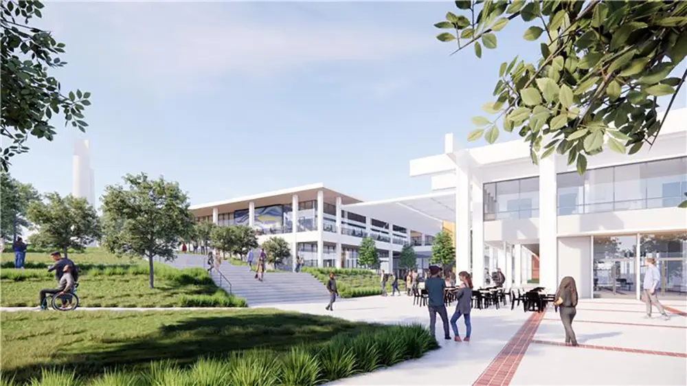 East Entrance coming from Friendship Walk Stairs