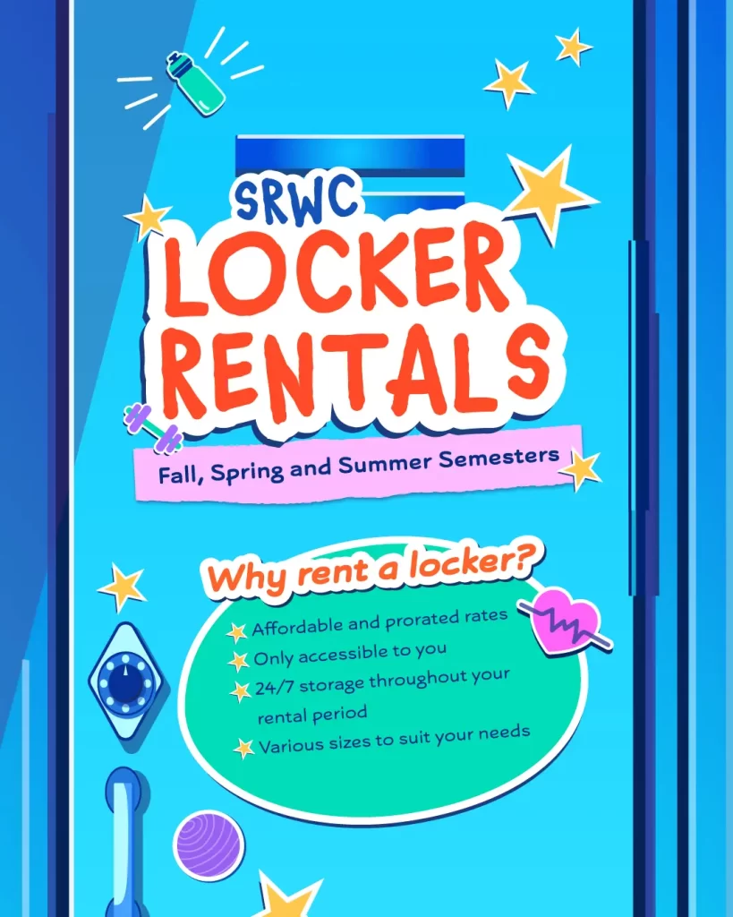 locker rental fall spring and summer