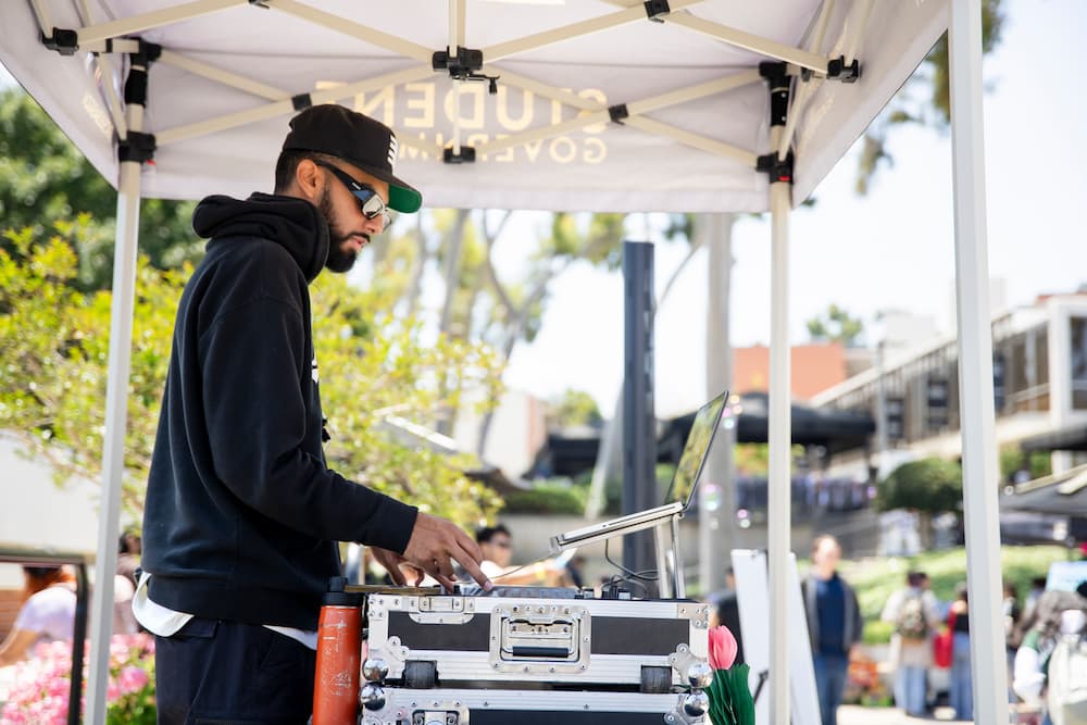 DJ at Be a Kid Again event